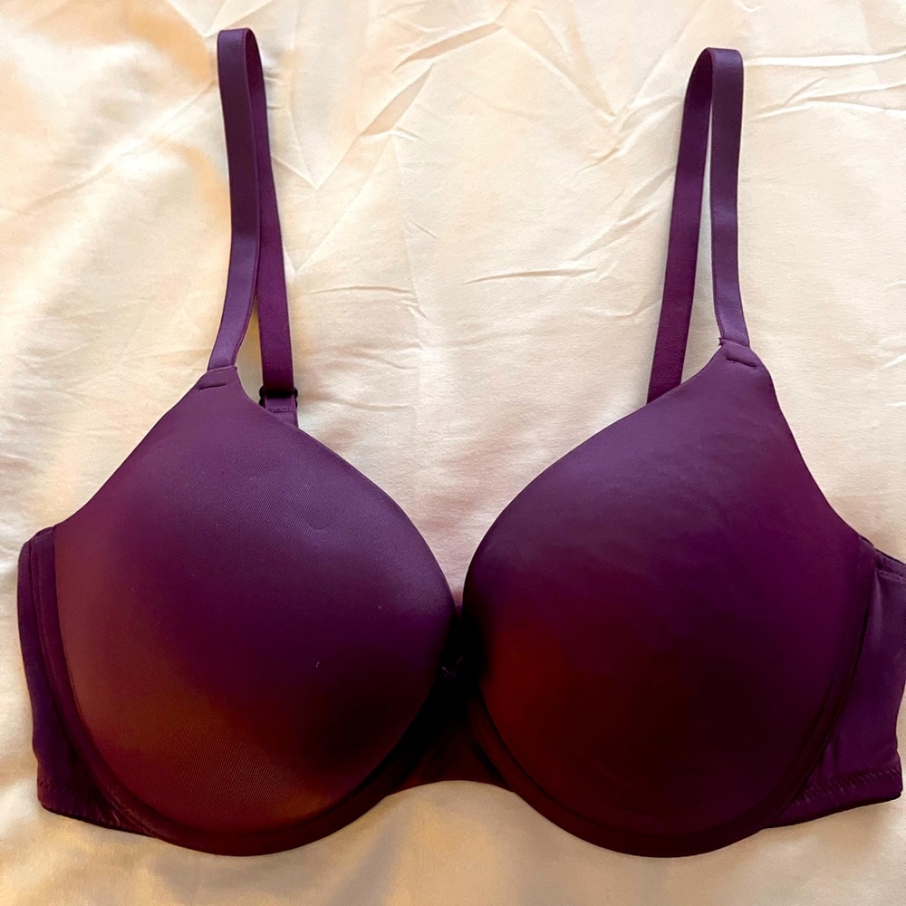 PINK Victoria’s Secret Push Up Bra, size 36D, plum